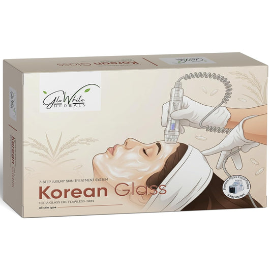 Korean Glass Skin Luxury 7-Step Hydra Facial Kit | Micellar Formulation for Deep Absorption | Hydra Facial Machine Compatible | Poreless, Tight, Glass-Like Glow | All Skin Types | 5 Sessions